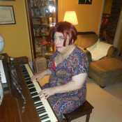 Shirley playing piano